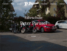 Tablet Screenshot of fahrschule-parusel.de